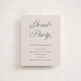 "Graduate" - Graduation Insert Cards in Slate by Pati Cascino - Front