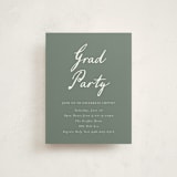 "Grad Greetings" - Graduation Insert Cards in Pearl by Ashley Iwafuchi - Front