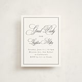 "Traditionally" - Graduation Insert Cards in Pearl by Sarah Brown - Front