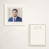 "Minimal border" - Graduation Insert Cards in Starlight by Lucrecia Caporale - With Invitation