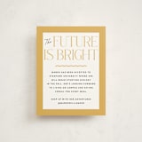 "In Vogue" - Graduation Insert Cards in Sunshine by Robert and Stella - Front