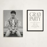 "In the Center" - Graduation Insert Cards in Cloud by Susan Brown - With Invitation