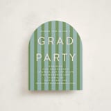 "Preppy Stripes" - Graduation Insert Cards in Seaside by Morgan Kendall - Front
