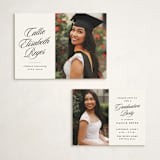 "Most Classic" - Graduation Insert Cards in Newspaper by Lea Delaveris - With Invitation