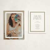 "framed graduate" - Graduation Insert Cards in Cloud by Eric Clegg - With Invitation