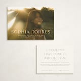 "elegant name" - Graduation Insert Cards in Cloud by JoAnn Jinks - With Invitation