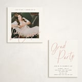 "Signature Snapshot" - Graduation Insert Cards in Lipstick by Erin German - With Invitation