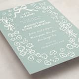"Handwritten Stack" - Graduation Insert Cards in Snow by Stephanie Heinrich Godbout - Detail