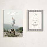 "Understated" - Graduation Insert Cards in Mortarboard by Owl and Toad - With Invitation