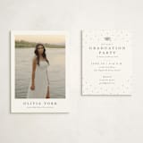 "archive" - Graduation Insert Cards in Snow by Sarah Curry - With Invitation