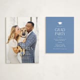 "Grad Duo" - Graduation Insert Cards in Sky by Ana Sharpe - With Invitation