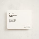 "Vinyl" - Graduation Insert Cards in Espresso by Megan Davis - Front