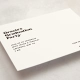 "Vinyl" - Graduation Insert Cards in Espresso by Megan Davis - Detail
