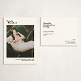 "Vinyl" - Graduation Insert Cards in Espresso by Megan Davis - With Invitation