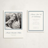 "Lauren" - Graduation Insert Cards in Winterberry by Blustery August - With Invitation
