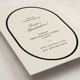 "Commence" - Graduation Insert Cards in Tuxedo by Megan Davis - Detail