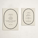 "Commence" - Graduation Insert Cards in Tuxedo by Megan Davis - With Invitation