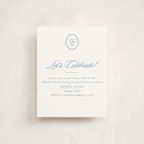 "Scripted" - Graduation Insert Cards in Capri by Creo Study - Front