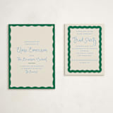 "Augusta" - Graduation Insert Cards in Tide by Megan Davis - With Invitation