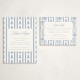 "Sweet Garden" - Graduation Insert Cards in Provincial Blue by Erin German - With Invitation