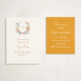 "wildflowers crest" - Graduation Insert Cards in Hoos by Cass Loh - With Invitation