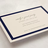 "Montauk" - Graduation Insert Cards in Navy by Megan Davis - Detail