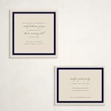 "Montauk" - Graduation Insert Cards in Navy by Megan Davis - With Invitation