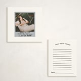 "Photo Snap + Penned Names" - Graduation Insert Cards in Noir by Cleghorn Creative - With Invitation