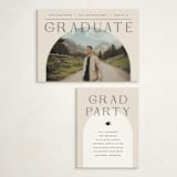 "Vision" - Graduation Insert Cards in Ivory by Pixel and Hank - With Invitation