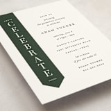 "Classic Sash" - Graduation Insert Cards in Pine by Lauren Chism - Detail