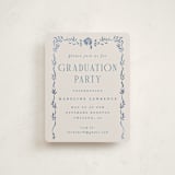"Grad Crest" - Graduation Insert Cards in Indigo by Petra Kern - Front