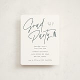 "Tassled T" - Graduation Insert Cards in Snow by Lauren Chism - Front