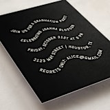 "Celebra" - Graduation Insert Cards in Nero by Pati Cascino - Detail