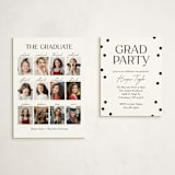 "Best Year" - Graduation Insert Cards in Moon by Olivia Williams - With Invitation
