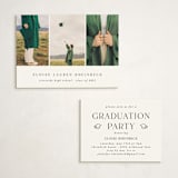 "Carousel" - Graduation Insert Cards in Cotton by Morgan Kendall - With Invitation