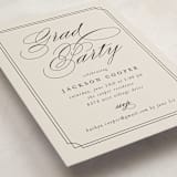 "Refined Grad" - Graduation Insert Cards in Taupe by Ashley Iwafuchi - Detail