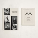 "Highlight Reel" - Graduation Insert Cards in Shadow by taylorVdesign - With Invitation