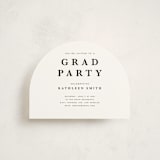 "Go Far" - Graduation Insert Cards in Salt by Joyce Pinheiro - Front