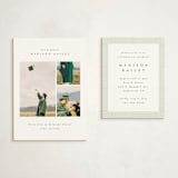 "Graduate Gallery" - Graduation Insert Cards in Snow by Emily Sabol Goss - With Invitation