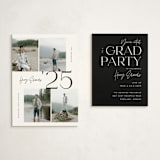 "Greatest Year" - Graduation Insert Cards in Coal by Michelle Taylor - With Invitation
