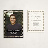 "Fun Border Frame" - Graduation Insert Cards in Ice by Jackie Crawford - With Invitation