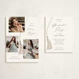 "Tassel Trio" - Graduation Insert Cards in Cotton by Susan Zinader - With Invitation