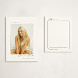 "Simply Sweet Frame" - Graduation Insert Cards in Noir by Emily Betts - With Invitation