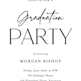 "Top of Class" - Graduation Insert Cards in Charcoal by Carolyn MacLaren - Detail