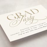 "Timeless Grad" - Graduation Insert Cards in Vanilla by Morgan Kendall - Detail