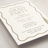 "Tassel Scallop" - Graduation Insert Cards in Snow by Susan Zinader - Detail