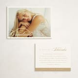 "Shining Script" - Graduation Insert Cards in Snow by Sarah Curry - With Invitation