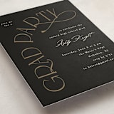 "Shiny year" - Graduation Insert Cards in Noir by Creo Study - Detail