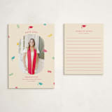 "Confetti Drop" - Graduation Insert Cards in Multi by Megan Cash - With Invitation