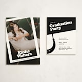 "Filter" - Graduation Insert Cards in Snow by Inkblot Design - With Invitation